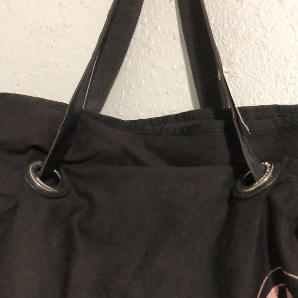 NWT Victoria secret black bag tote large 18x19 inches - Picture 3 of 7